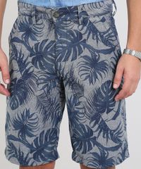 Bermuda-Masculina-Slim-Estampada-de-Folhagem-Cinza-Mescla-Escuro-9533322-Cinza_Mescla_Escuro_2 Bermuda-Masculina-Slim-Estampada-de-Folhagem-Cinza-Mescla-Escuro-9533322-Cinza_Mescla_Escuro_2