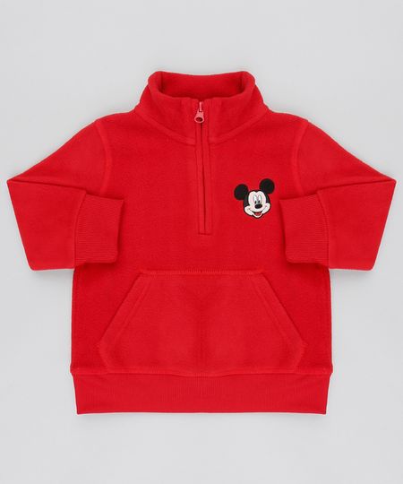 Blusao-Infantil-Mickey-em-Fleece-com-Meio-Ziper-Vermelho-9337040-Vermelho_1 Blusao-Infantil-Mickey-em-Fleece-com-Meio-Ziper-Vermelho-9337040-Vermelho_1