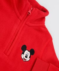 Blusao-Infantil-Mickey-em-Fleece-com-Meio-Ziper-Vermelho-9337040-Vermelho_4