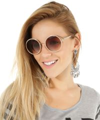 Oculos-Redondo-Feminino-Oneself-BEGE-8553366-Bege_2