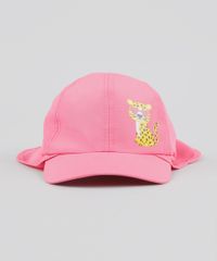 Bone-Infantil-Aba-Curva-Onca-com-Protecao-UV50--Pink-9537523-Pink_1