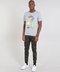 Camiseta-Masculina-Os-Simpsons-Manga-Curta-Gola-Careca-Cinza-Mescla-9607967-Cinza_Mescla_3