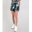 Short-Feminino-Estampado-de-Folhagens-com-Sobreposicao-Preto-9567360-Preto_1
