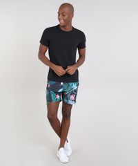 Short-Masculino-Estampado-de-Folhagens-com-Bolsos-Preto-9562905-Preto_3