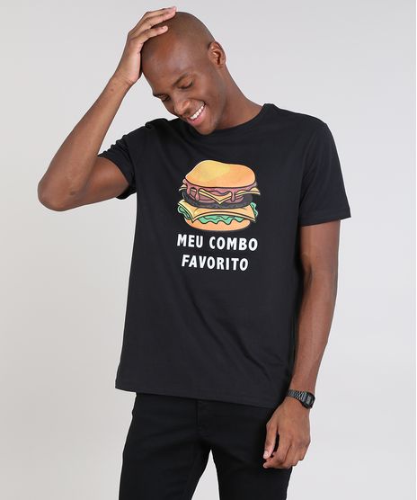 Camiseta-Masculina--Meu-Combo-Favorito--Manga-Curta-Gola-Careca-Preta-9607964-Preto_1