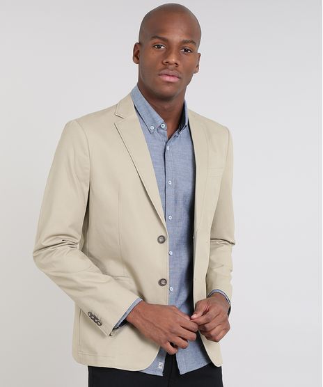 Blazer-Masculino-com-Bolsos-Kaki-9357897-Kaki_1