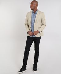 Blazer-Masculino-com-Bolsos-Kaki-9357897-Kaki_3