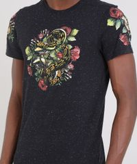 Camiseta-Masculina-Slim-Fit-com-Estampa-de-Cobra-Manga-Curta-Gola-Careca-Preta-9524263-Preto_4
