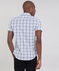 Camisa-Masculina-Slim-Estampada-Xadrez-Manga-Curta-Off-White-9436427-Off_White_2