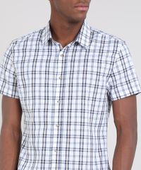 Camisa-Masculina-Slim-Estampada-Xadrez-Manga-Curta-Off-White-9436427-Off_White_4