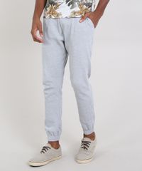 Calca-Masculina-Relaxed-em-Moletom-com-Textura-Cinza-Mescla-Clara-9538246-Cinza_Mescla_Clara_1
