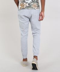 Calca-Masculina-Relaxed-em-Moletom-com-Textura-Cinza-Mescla-Clara-9538246-Cinza_Mescla_Clara_4