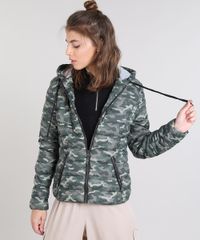 Jaqueta-Feminina-Puffer-Estampada-Camuflada-com-Gorro-Verde-Militar-9362704-Verde_Militar_1