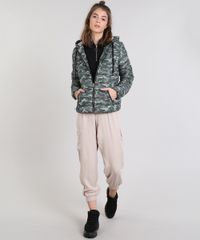 Jaqueta-Feminina-Puffer-Estampada-Camuflada-com-Gorro-Verde-Militar-9362704-Verde_Militar_3