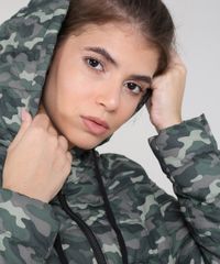 Jaqueta-Feminina-Puffer-Estampada-Camuflada-com-Gorro-Verde-Militar-9362704-Verde_Militar_4