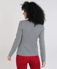 Blazer-Feminino-Estampado-Xadrez-com-Bolsos-Preto-9440892-Preto_2