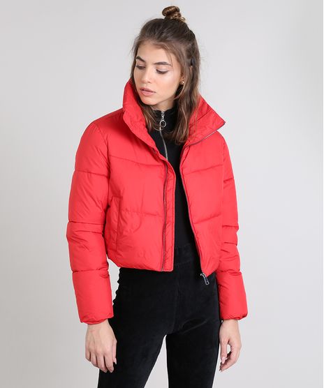 Jaqueta-Feminina-Puffer-Cropped-Gola-Alta--Vermelho-9437214-Vermelho_1