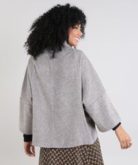 Capa-Feminina-Ampla-Listrada-com-Bolsos-Kaki-9428190-Kaki_2