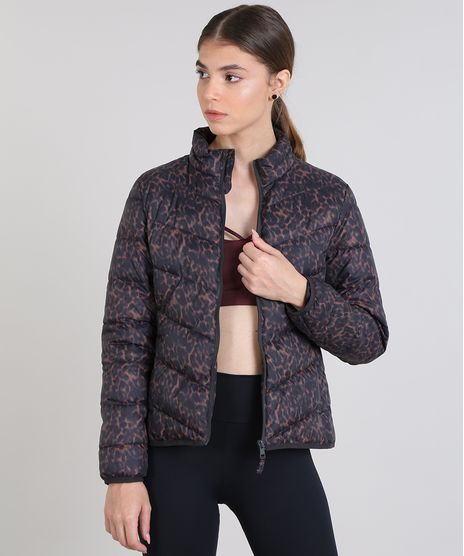 Jaqueta-Feminina-Puffer-Esportiva-Ace-Estampada-Animal-Print-Gola-Alta-Marrom-9367065-Marrom_1