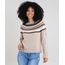 Sueter-Feminino-com-Estampa-Geometrica-em-Trico-Kaki-9426816-Kaki_1