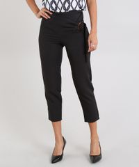 Calca-Feminina-Pantacourt-com-Fivela-em-Acrilico-Preta-9589147-Preto_1