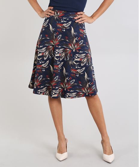 Saia-Feminina-Evase-Estampada-Floral-Azul-Marinho-9588264-Azul_Marinho_1