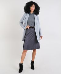 Casaco-Feminino-Longo-com-Bolsos-e-Faixa-para-Amarrar-Cinza-Mescla-Claro-9428189-Cinza_Mescla_Claro_3