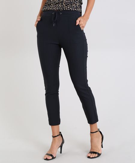 Calca-Feminina-Skinny-com-Recortes-e-Amarracao-Preta-9440888-Preto_1
