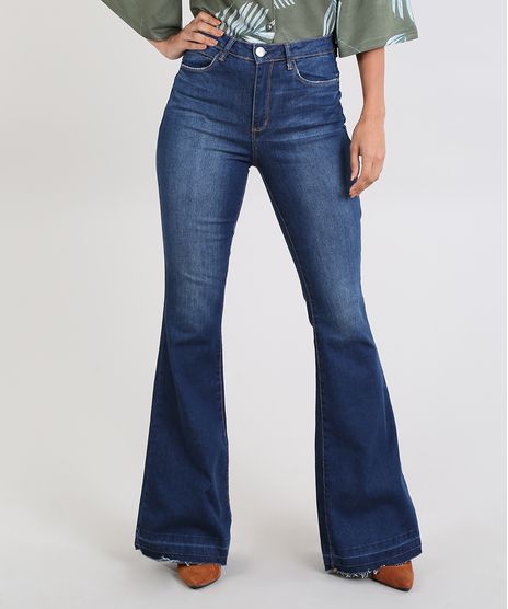 Calca-Jeans-Feminina-Super-Flare-Cintura-Super-Alta-Azul-Escuro-9589548-Azul_Escuro_1