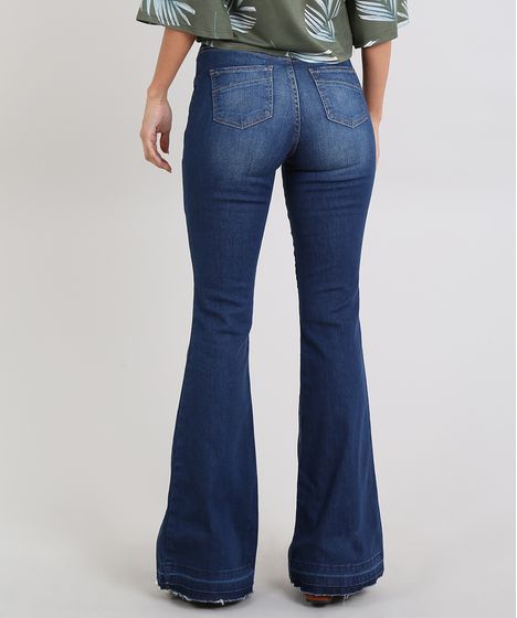 calça jeans super flare