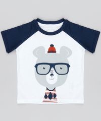 Camiseta-Infantil-Raglan-com-Estampa-Interativa-Urso-com-Oculos-Manga-Curta-Gola-Careca--Off-White-9140664-Off_White_1