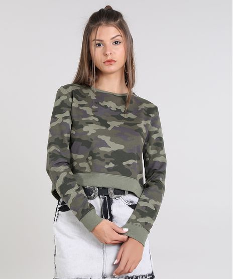 Blusao-Feminino-Cropped-Estampado-Camuflado-em-Moletom-Verde-Militar-9461069-Verde_Militar_1