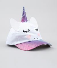 Bone-Infantil-Aba-Curva-Unicornio-com-Brilho-Branco-9541314-Branco_2