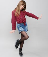 Camisa-Infantil-Estampada-Xadrez-com-Bolso-Manga-Longa-Vermelho-9359848-Vermelho_3