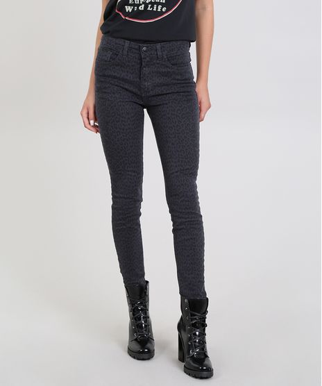 Calca-de-Sarja-Feminina-Super-Skinny-Estampada-Animal-Print-Chumbo-9587491-Chumbo_1