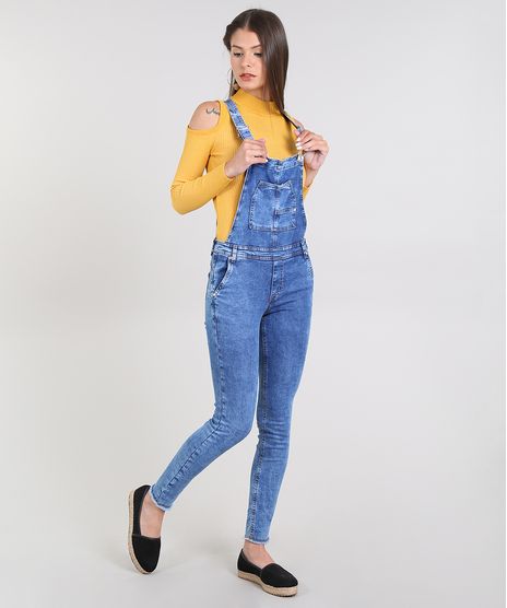 Macacao-Jeans-Feminino-Skinny-com-Bolsos--Azul-Medio-9589541-Azul_Medio_1