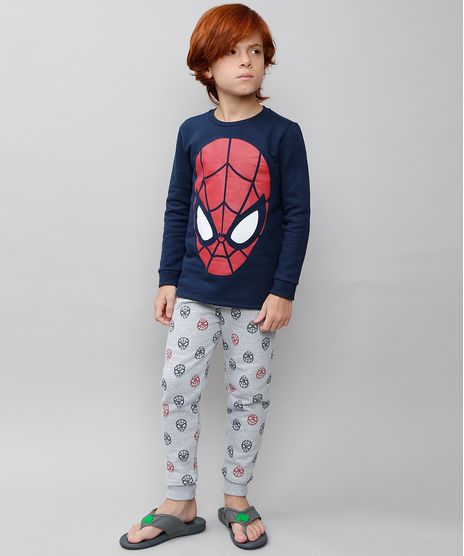 Pijama-Infantil-Homem-Aranha-em-Moletom-Manga-Longa-Azul-Marinho-9528039-Azul_Marinho_1