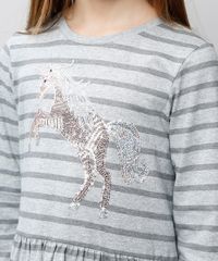 Vestido-Infantil-Listrado--Unicornio--com-Paetes-Manga-Longa-Cinza-Mescla-9537309-Cinza_Mescla_4