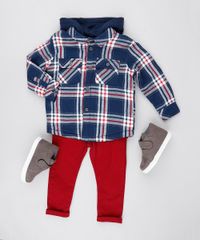 Jaqueta-Infantil-Acolchoada-Estampada-Xadrez-em-Flanela-com-Capuz-Azul-Marinho-9364252-Azul_Marinho_3
