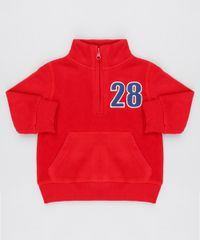 Blusao-Infantil-em-Fleece-com-Meio-Ziper-Vermelho-9336215-Vermelho_1