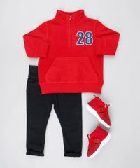 Blusao-Infantil-em-Fleece-com-Meio-Ziper-Vermelho-9336215-Vermelho_3