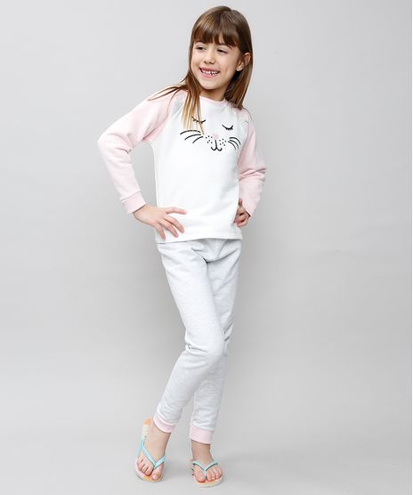 Pijama-Infantil-Gatinha-Raglan-em-Moletom-Manga-Longa-Off-White-9527875-Off_White_1