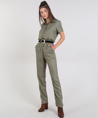 Macacao-Feminino-com-Bolsos-Manga-Curta-Verde-Militar-9605181-Verde_Militar_3