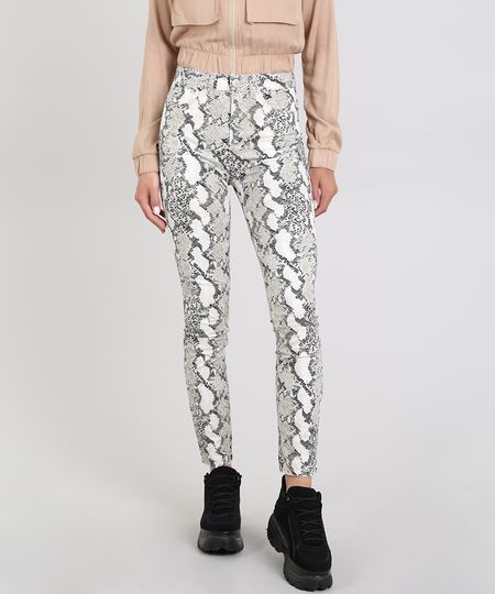 Calca-de-Sarja-Feminina-Super-Skinny-Estampada-Animal-Print-Bege-Claro-9586457-Bege_Claro_1