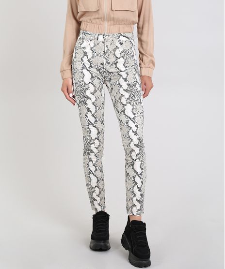 Calca-de-Sarja-Feminina-Super-Skinny-Estampada-Animal-Print-Bege-Claro-9586457-Bege_Claro_1