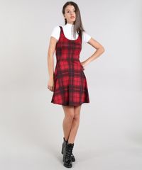 Vestido-Feminino-Curto-Evase-Estampado-Xadrez-Alca-Media-Vermelho-9569125-Vermelho_3