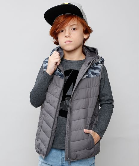Colete-Puffer-Infantil-Camuflado-com-Gorro-Cinza-9363623-Cinza_1