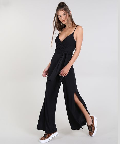 macacao comprido preto