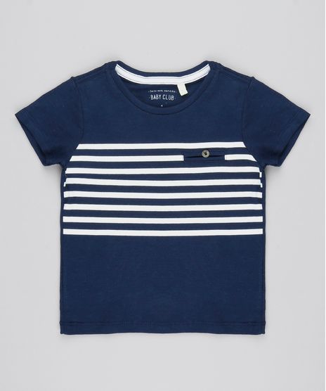 Camiseta-Infantil-com-Listras-Manga-Curta-Gola-Redonda-Azul-Marinho-9537827-Azul_Marinho_1