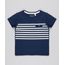 Camiseta-Infantil-com-Listras-Manga-Curta-Gola-Redonda-Azul-Marinho-9537827-Azul_Marinho_1